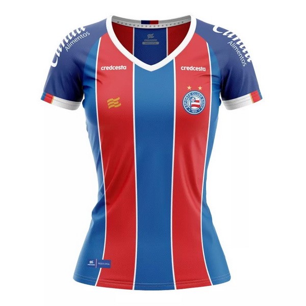 Tailandia Camiseta Bahia 1ª Mujer 2020 2021 Azul Rojo